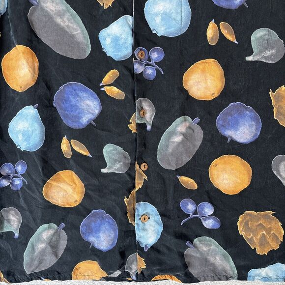 Riscatto Portofino Shirt Men’s Size M Geometric Stone Fruit AOP‎ Cupro Camp - Picture 11 of 16